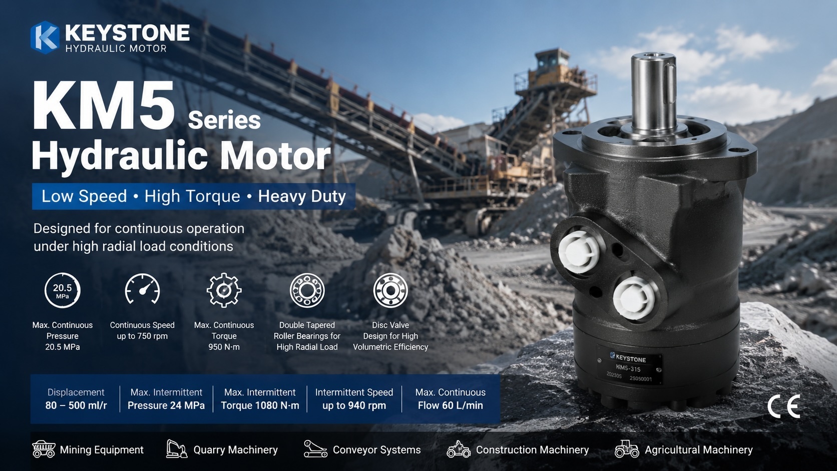 Neueste Unternehmensblogs über KM5-Hydraulikmotor in Bergbaumaschinen: Bewältigung hoher Radiallasten und Gewährleistung stabiler industrieller Antriebssysteme in Italien