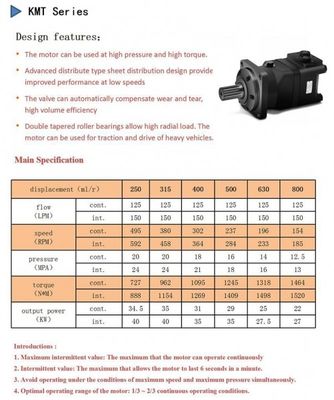 kaufen Hochgeschwindigkeitshydraulikmotor-Radialkolben KMT-OMR 380rpm mit Gerolor-Gang online manufacture